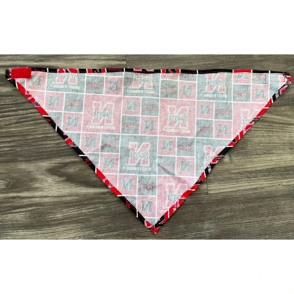 Nebraska Cornhuskers Pet Bandana Red Black University of Nebraska Huskers NCAA